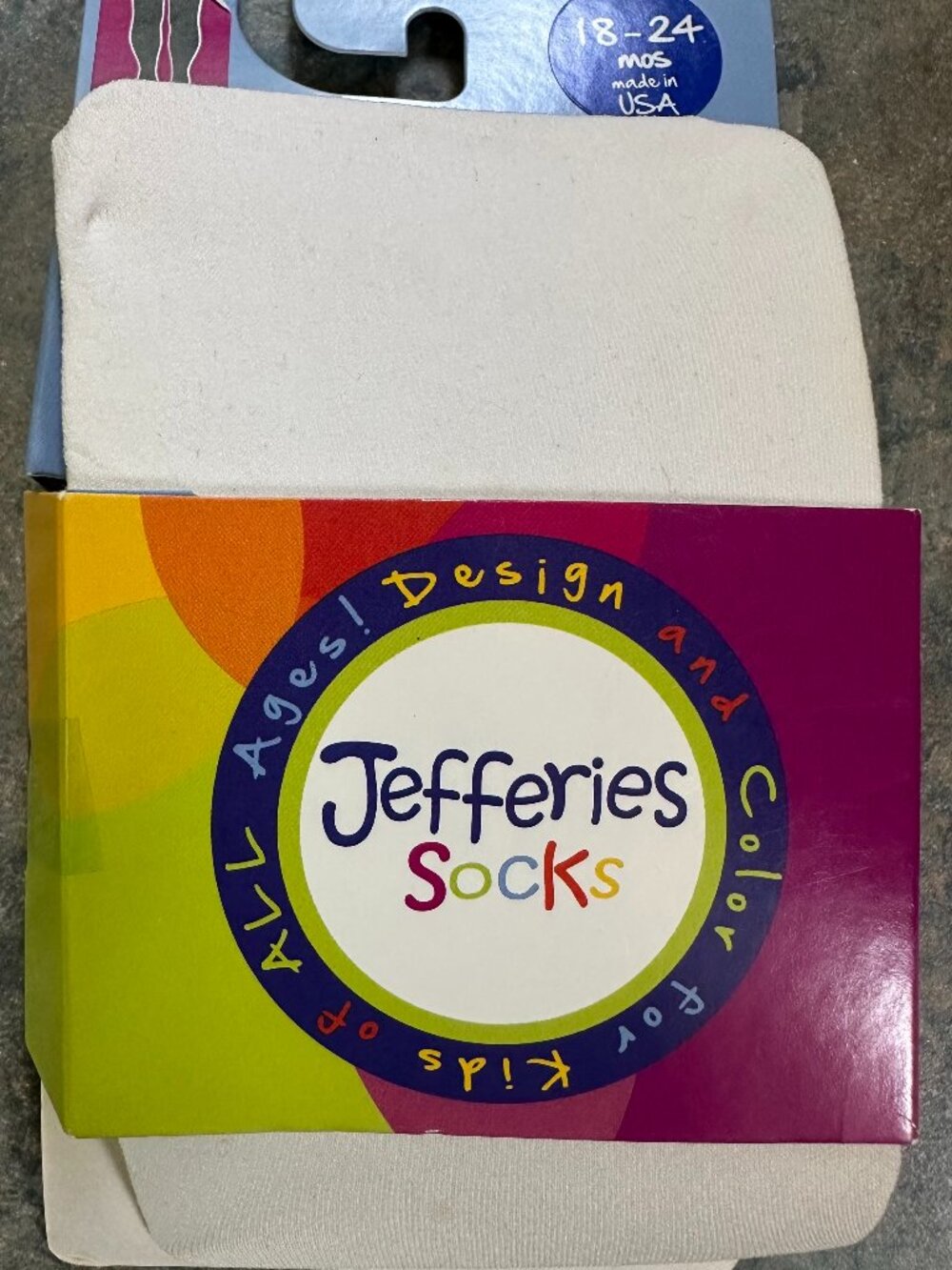 NIP Jefferies Socks 1445 Smooth Microfiber Tights Opaque White NOS